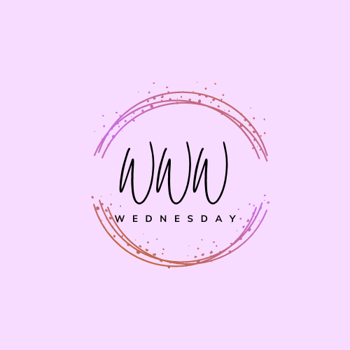 WWW Wednesday in a purple circle on a lilac background